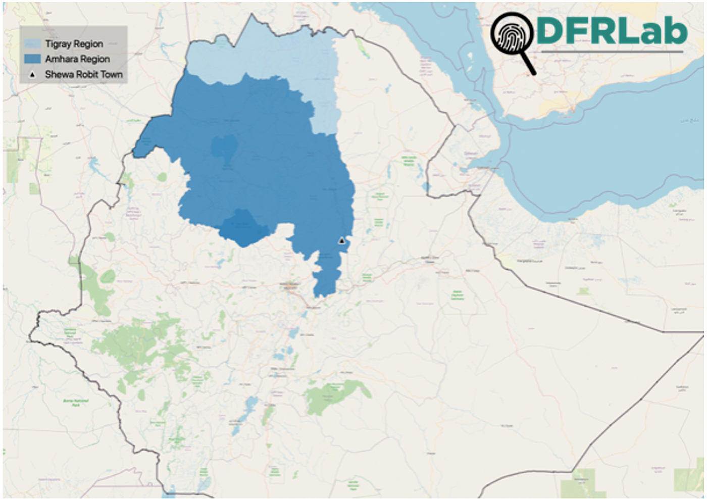 Shewa Robit Ethiopia Map Violent Attack In Ethiopia Targets Healthcare Access | By @Dfrlab | Dfrlab  | Medium