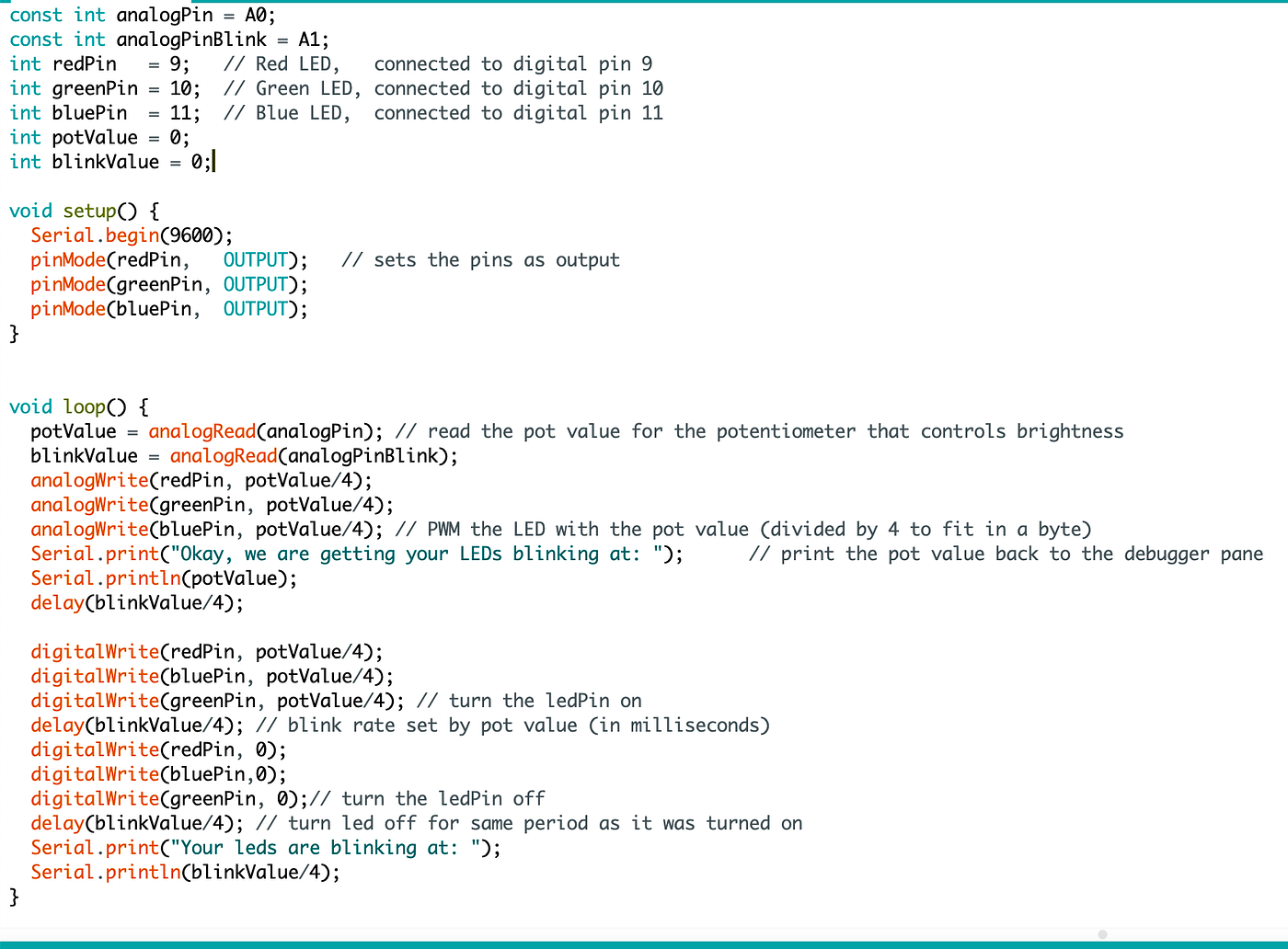 Lab 3 — Experimenting with Potentiometer | by Richa Verma | Medium