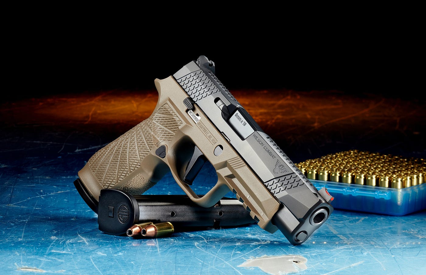 Semi-automatic pistol.