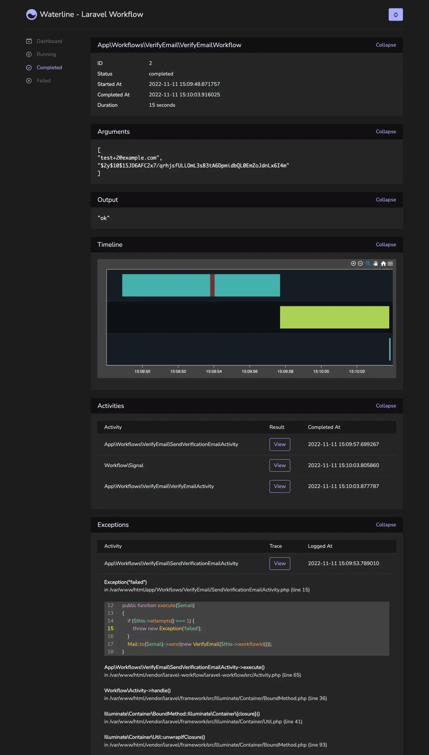 workflow view