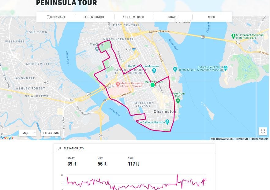 The Best Running Routes in Downtown Charleston, SC. by Hailey