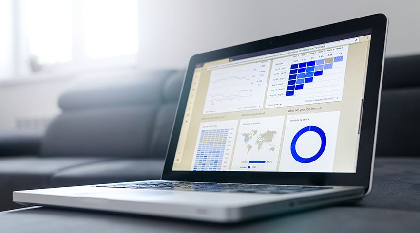 Code coverage — graphs on laptop