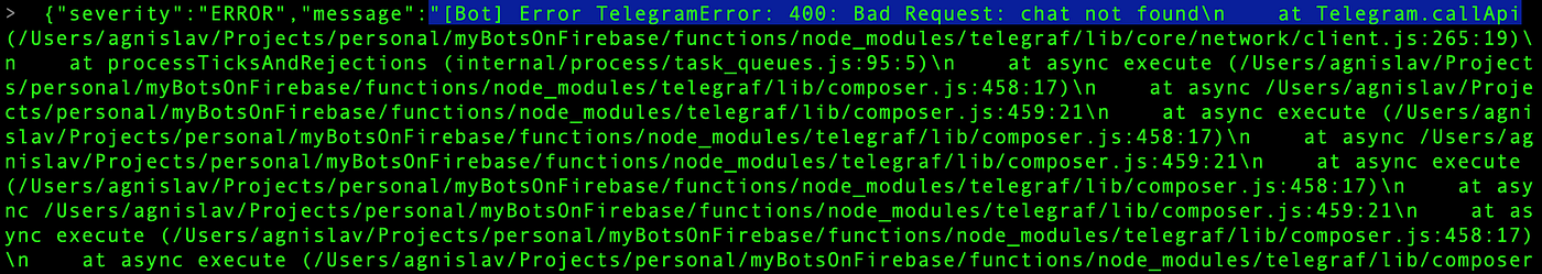 Telegraf Chat Not Found And Logs By Agnislav Onufriichuk Medium