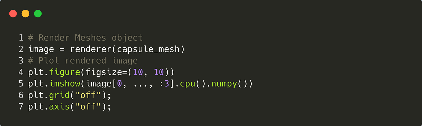 Render 3D meshes with PyTorch3D | Adele Kuzmiakova | Towards Data Science