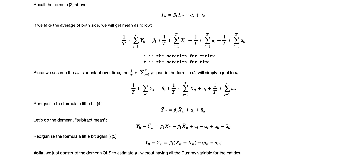 Fixed Effect Regression — Simply Explained by Lilly Chen Towards