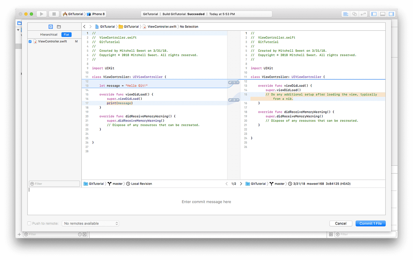 Understanding Git Version Control And Learn How To Use It In Xcode By Appcoda Appcoda Tutorials Medium