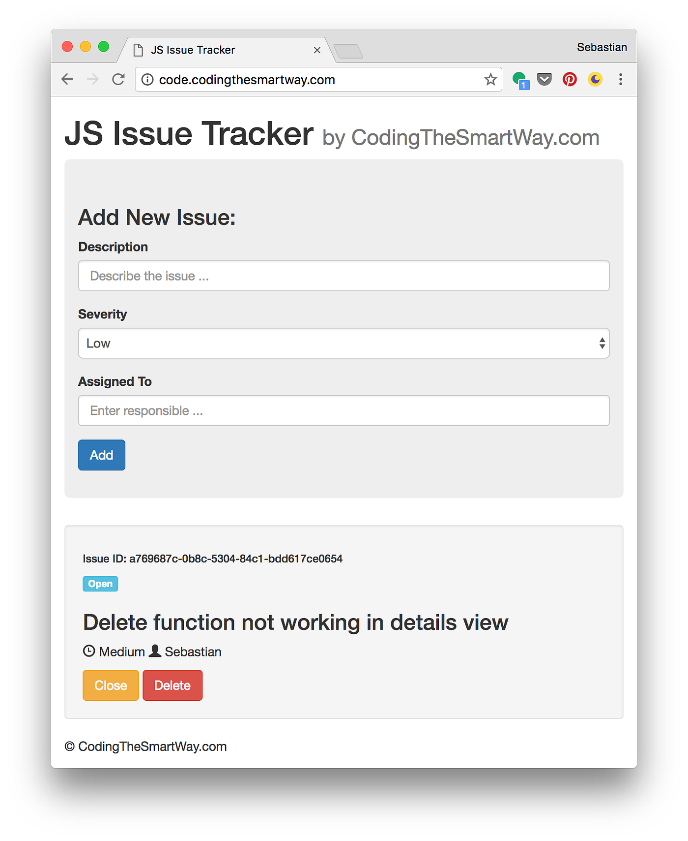 Pure JavaScript — Building A Real-World Application From Scratch | by  Sebastian | CodingTheSmartWay | Medium