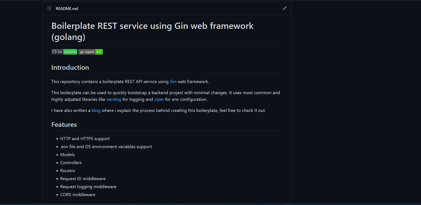 REST API service boilerplate using Gin web framework, Golang by Lak