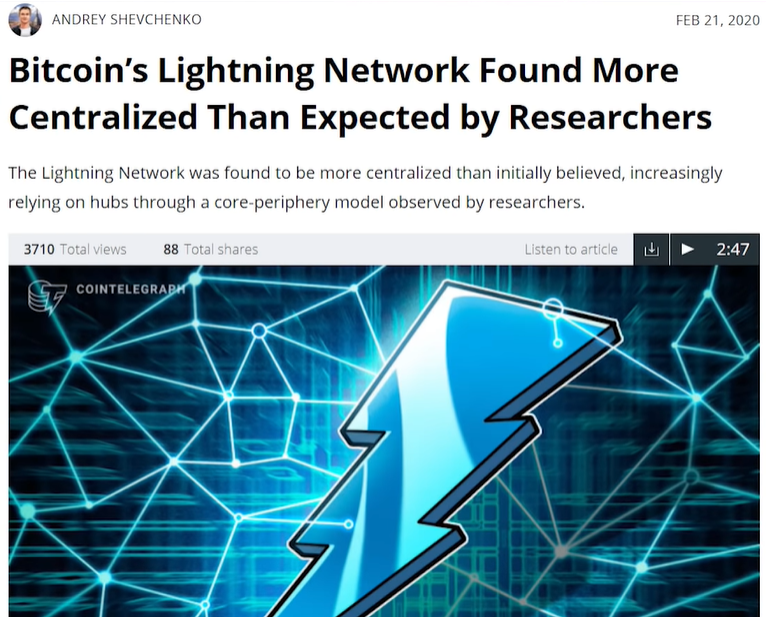 Bitcoin lightning network cost