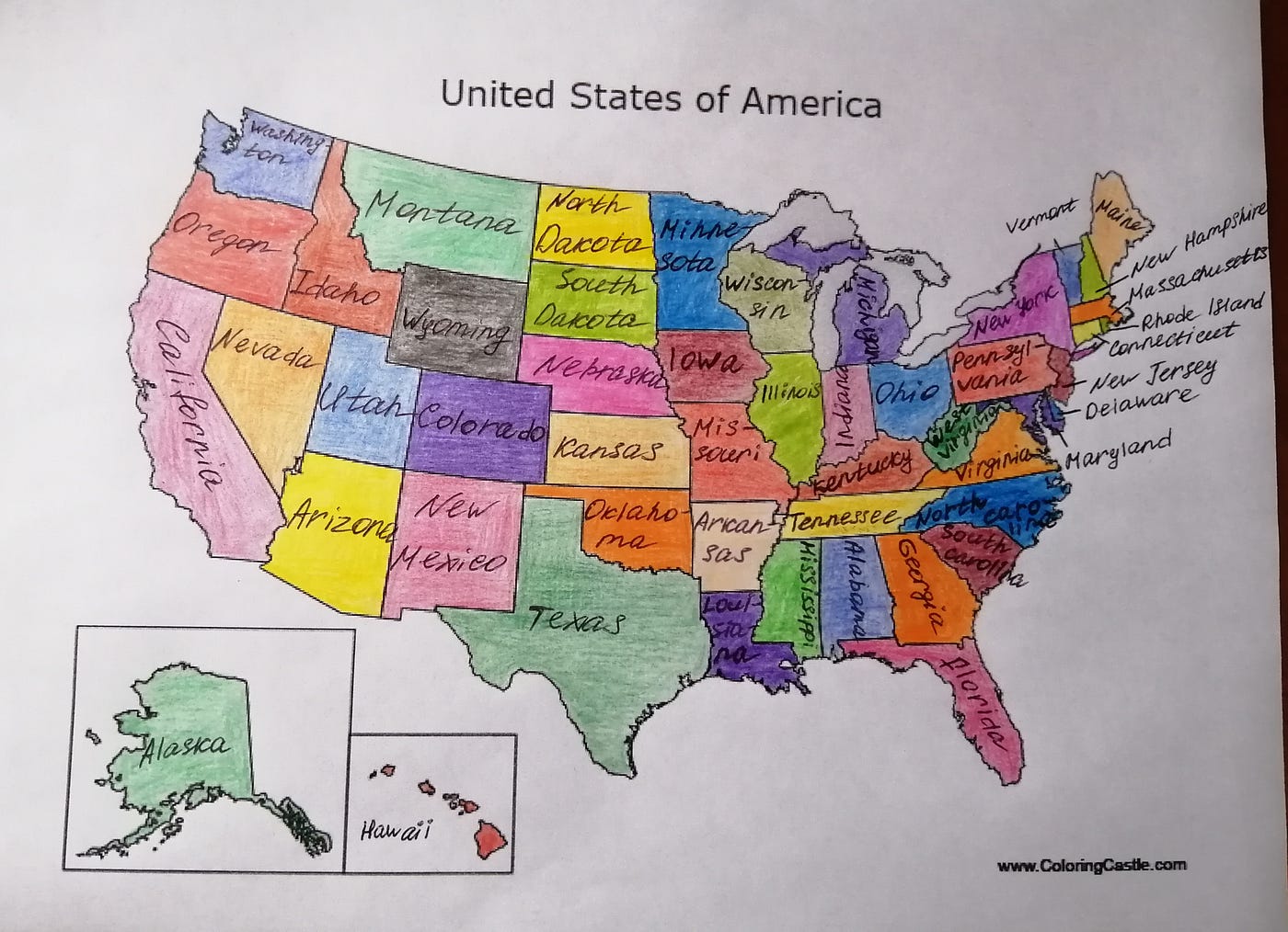How to learn the map of the united states collegelearners