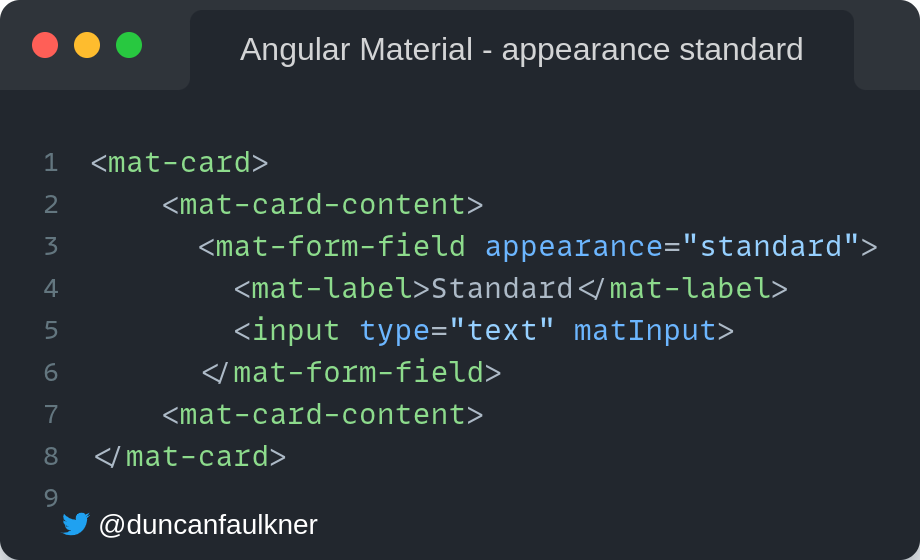 An Introduction to Angular Material Form-Fields | by Duncan Faulkner |  ngconf | Medium