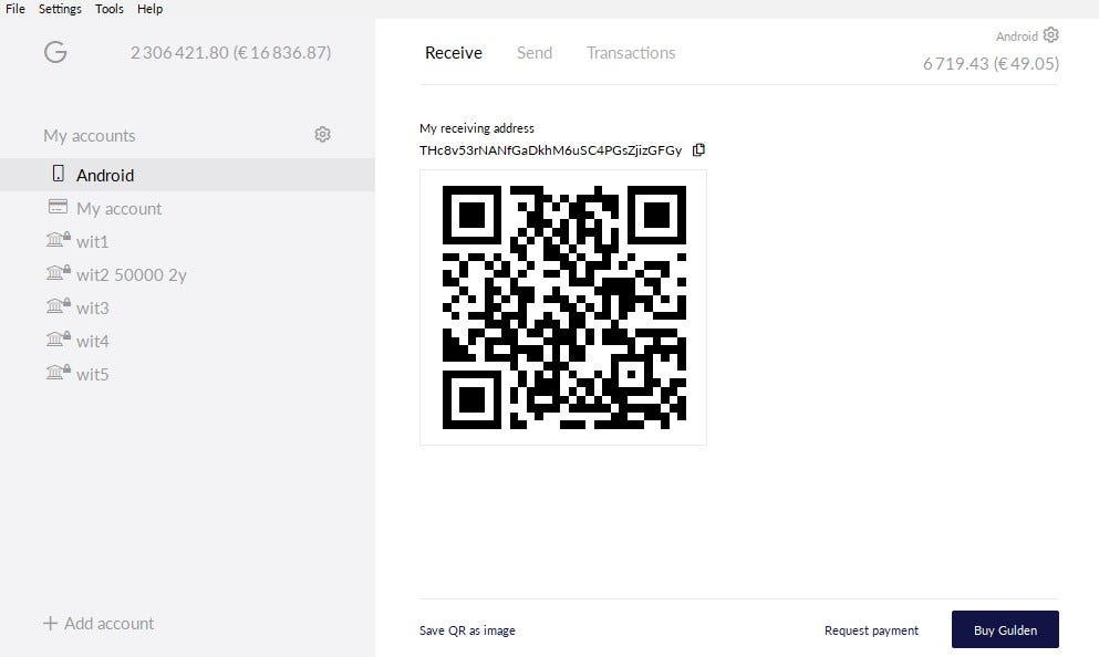 Gulden mobile-wallet linking to desktop-wallet | by Aat de Kwaasteniet ...