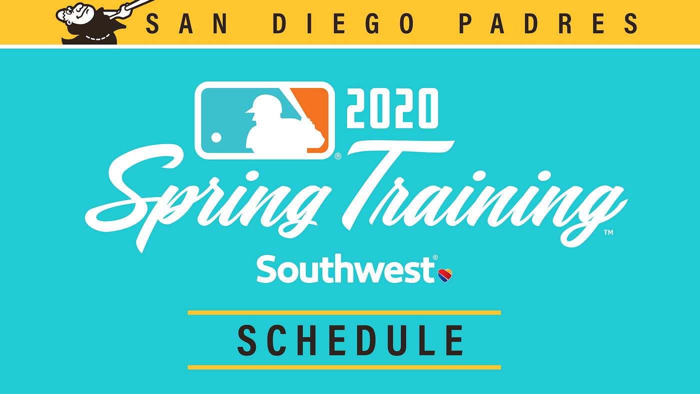 Padres Announce 2020 Spring Training Schedule by FriarWire FriarWire