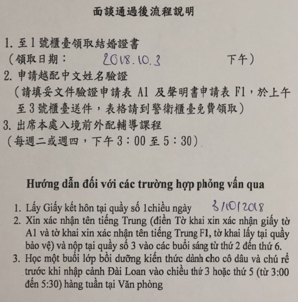越南結婚面談的結果 人家說多數人總是會對未知的事情感到恐懼 辦理越南結婚流程裡 最讓人感到恐懼的莫過 By Yeh Calvin Hung Chang ở Việt Nam Medium