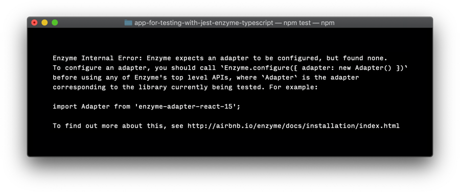 Configuring Jest And Enzyme In Create React App On Typescript By Trevor Harmon Medium