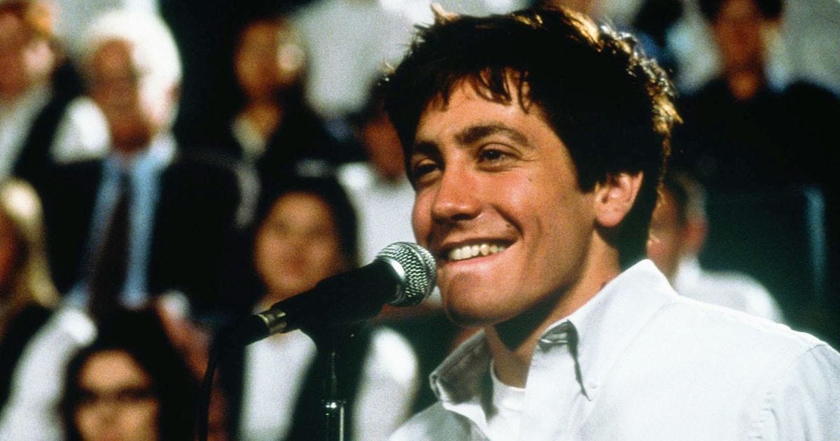 Jake Gyllenhaal as the title character in Donnie Darko.