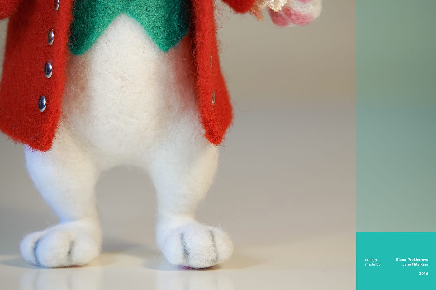 Handmade White Rabbit. “Oh dear! Oh dear! I shall be too… by Fluffy