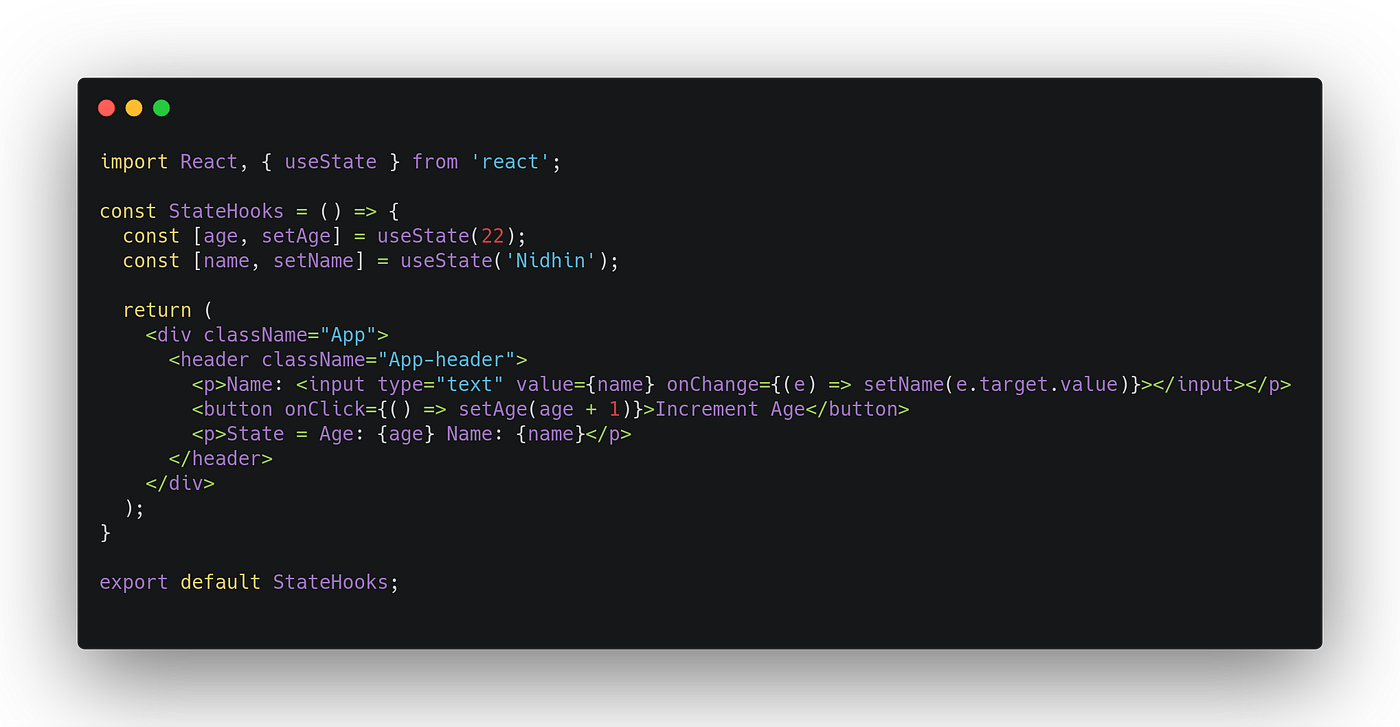 React Hooks — Part 1. Hooks are a new addition to React which… by