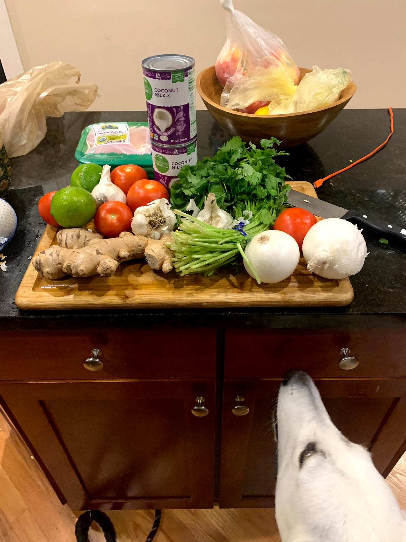 Ingredients for the meal