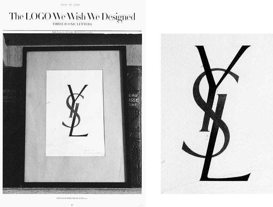 Yves Saint Laurent Logo, 1963 ( A.M. Cassandre) | by Emmy Rosam | FGD1 The  Archive | Medium