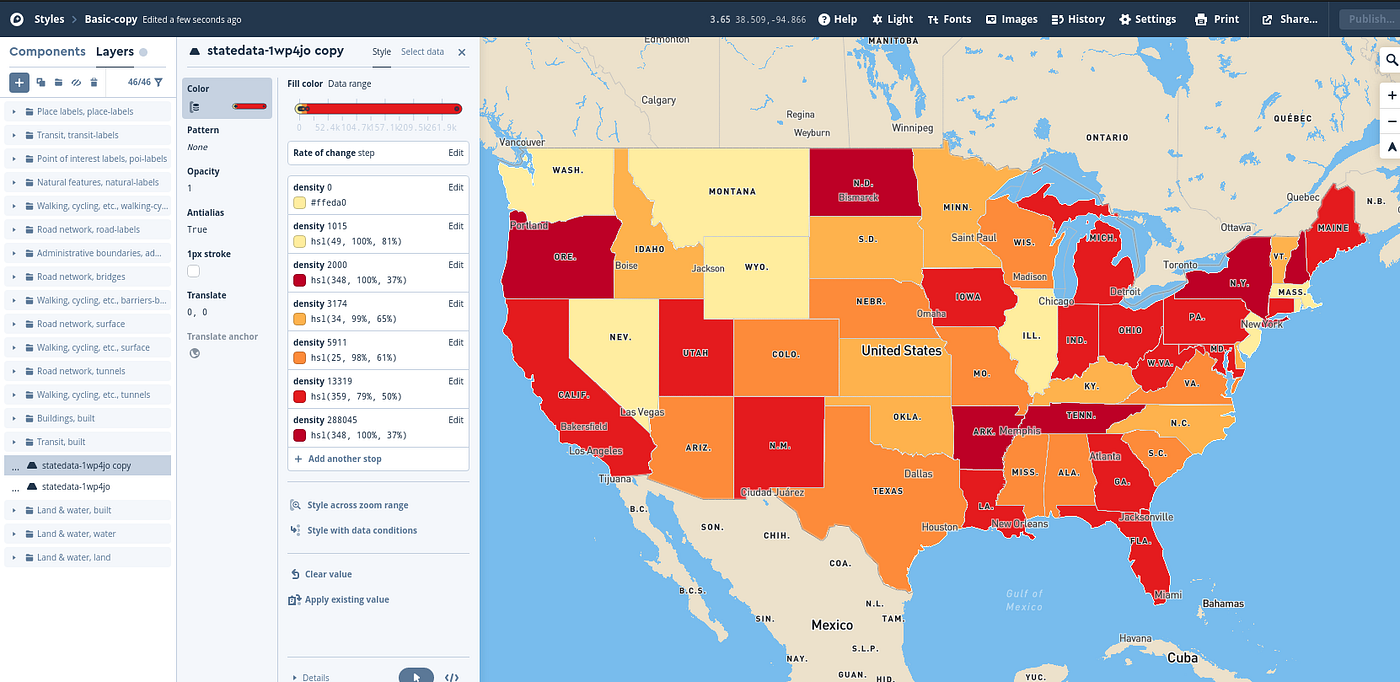 Mapbox Gl Js Choropleth Make A Covid-19 Choropleth Map In Mapbox | By Diego O'hurtado | Towards  Data Science