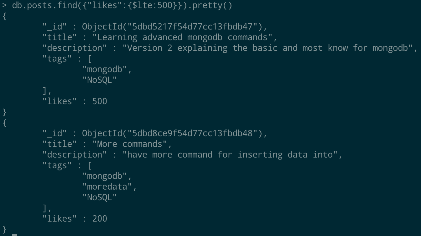 MongoDB 16 most important commands to start using this NoSQL database. | by  Felipe Florencio Garcia | The Dev Project | Medium