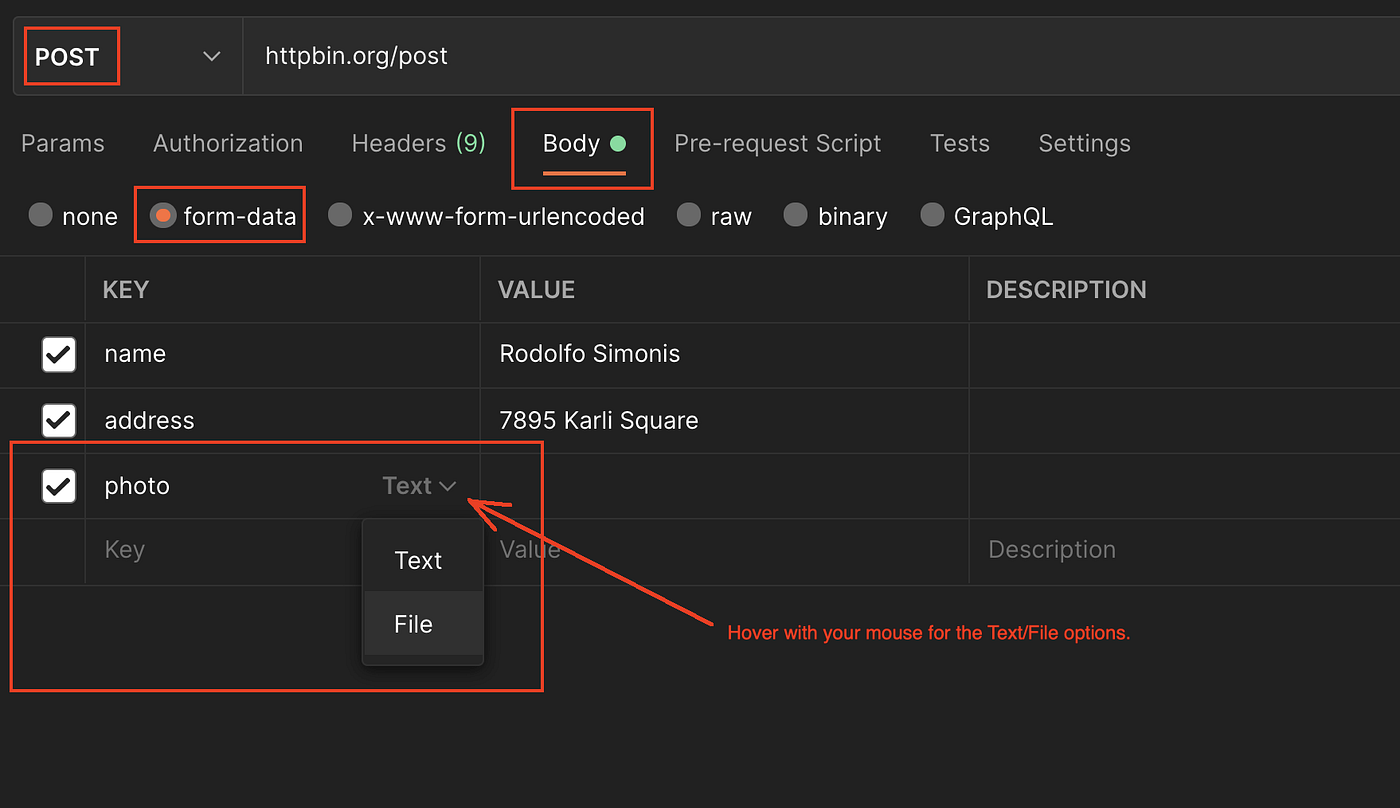 All types of POST Requests with Postman | by Valentin Despa | APIs with  Valentine | Medium