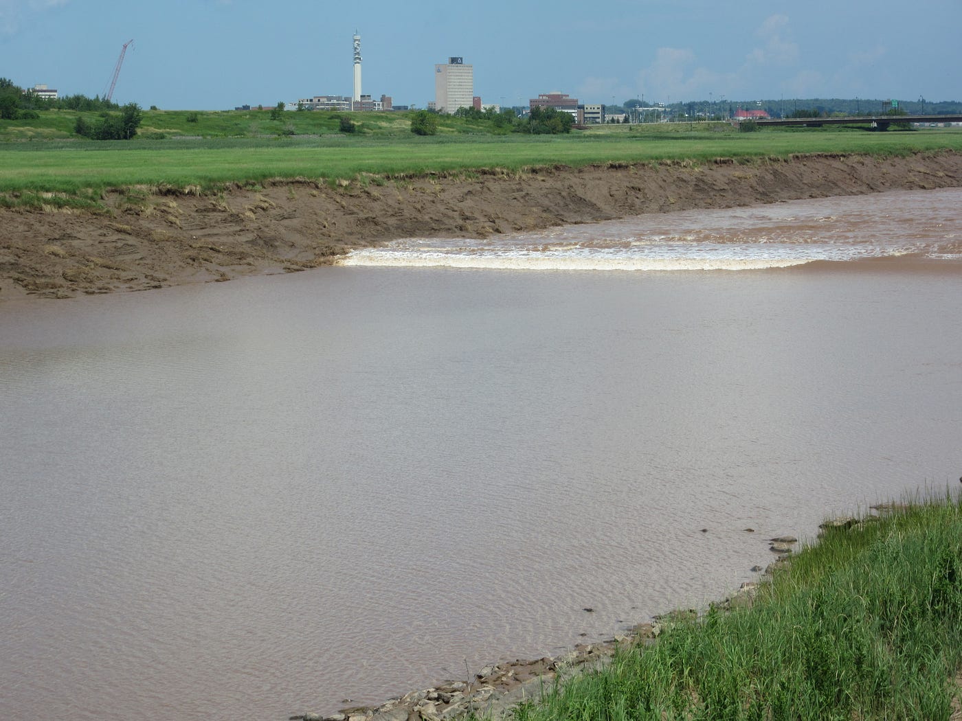 The Petitcodiac River and the Tidal Bore by Lynn McEachern Medium