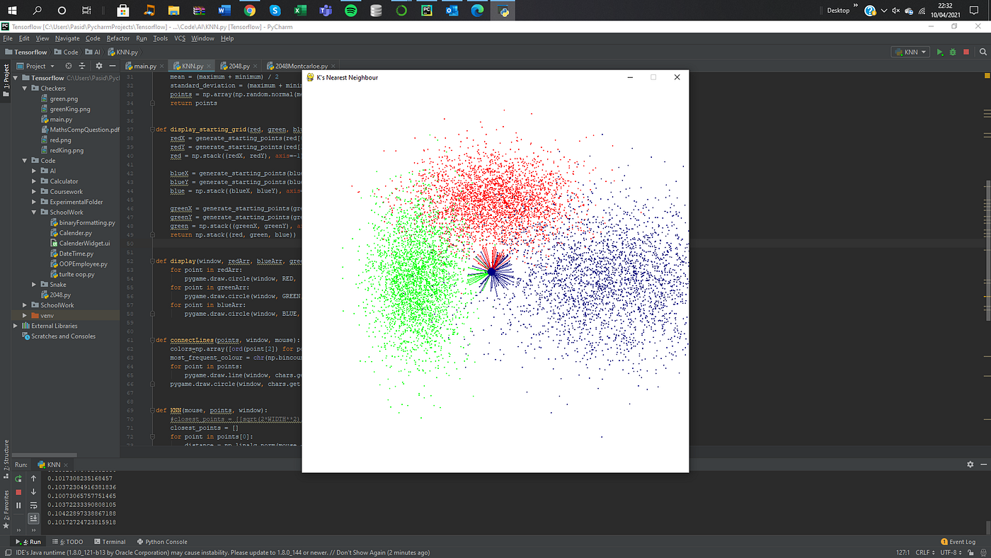 K's Nearest Neighbour Python. AI classification | by PasiduPerera | Level  Up Coding