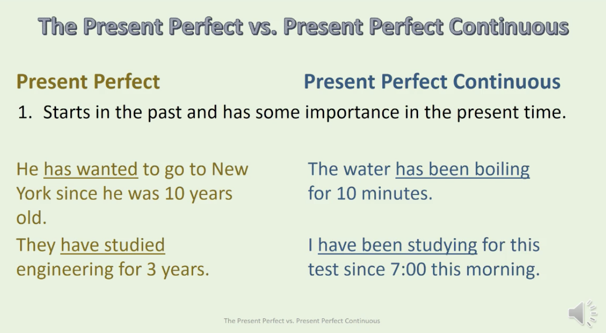 Present Perfect vs. Present Perfect Continus. | by pftom | Medium