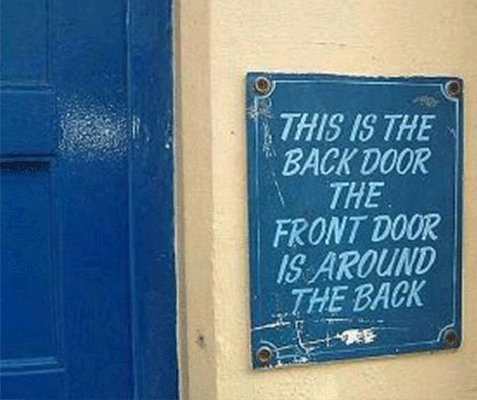 In Through The Back Door. How To Think Differently To Get To… by Zac