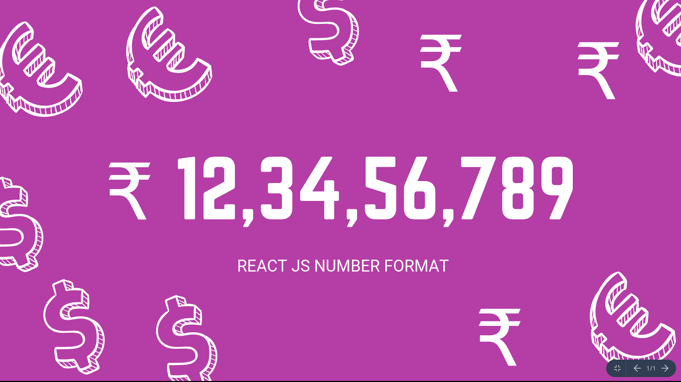 React js Number Format and styling | by Nidhin kumar | Medium