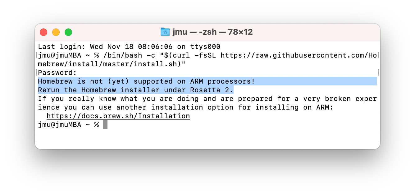 How To Install Homebrew on Apple Silcon (M1) with Big Sur | by Jeannot  Muller | Medium