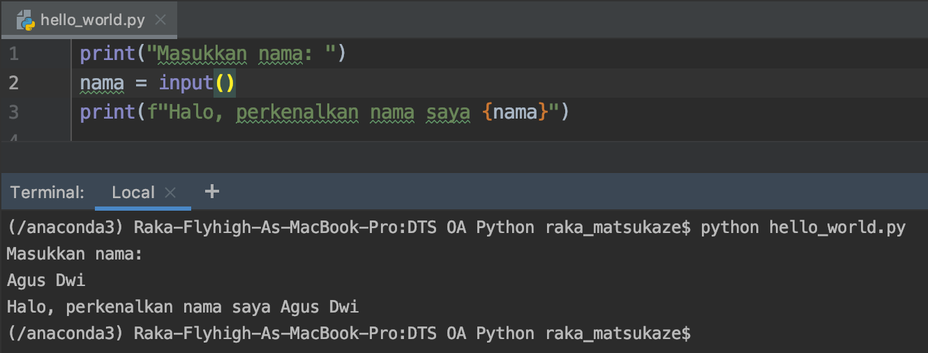 Part 2 โ Tipe Data, Variabel, Dasar Input Output, Operasi | by Raka ...