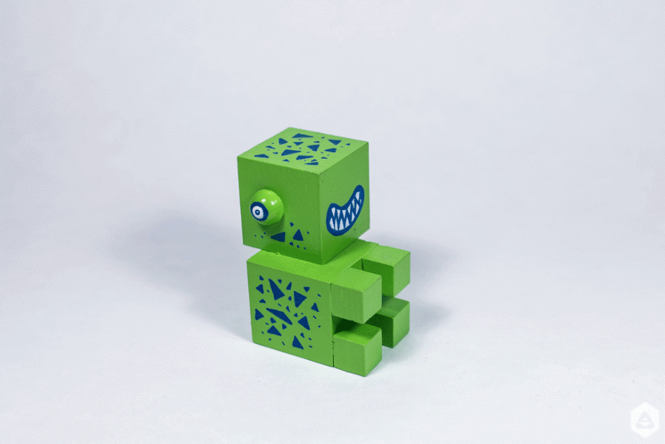 Pisica Pătrată x Un-hidden Bucharest Art Toy S  by Cristina P 