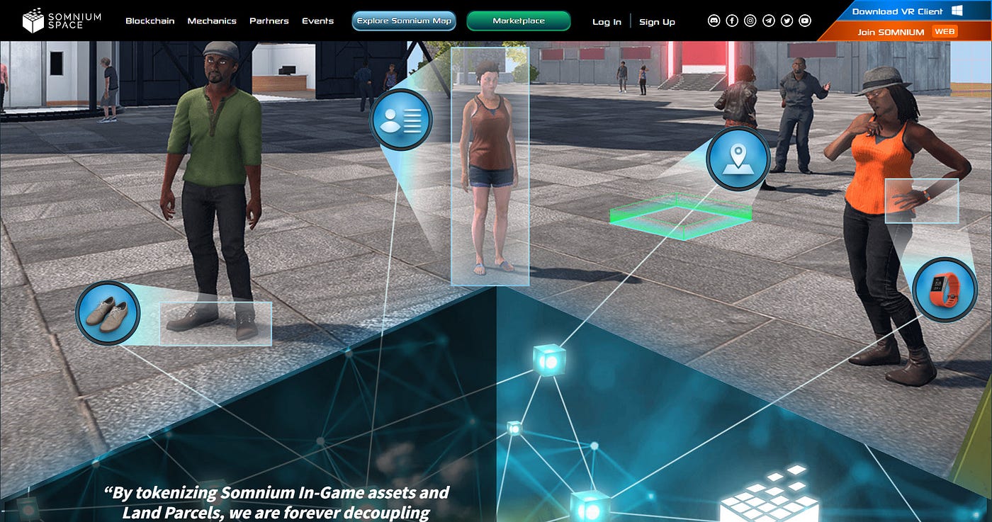Somnium space VR metaverse