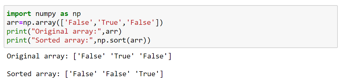 Numpy Sort, Filter and Search. Numpy Sort | by Sumangali Tamilselvan |  Analytics Vidhya | Medium