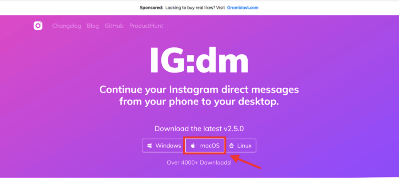 how to download instagram on a mac
