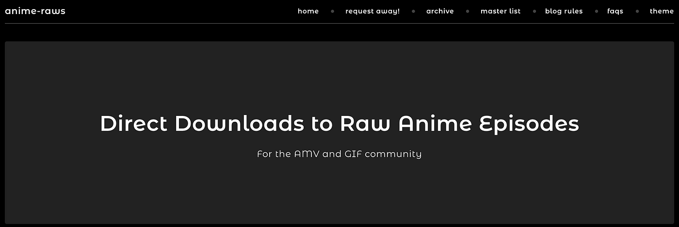raw anime episodes