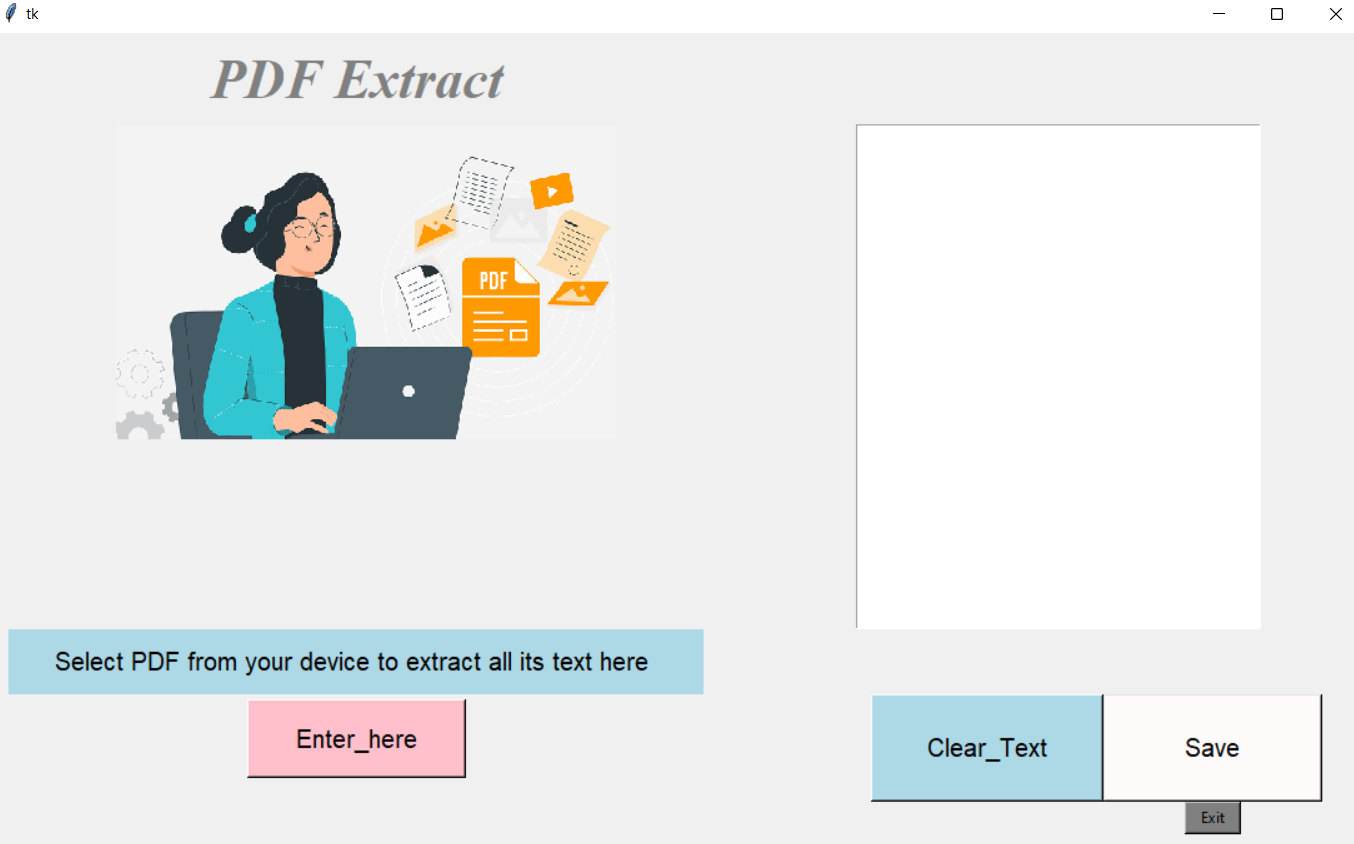 Build GUI Pdf Extract applications by Using Python Tkinter | by Uqba ...