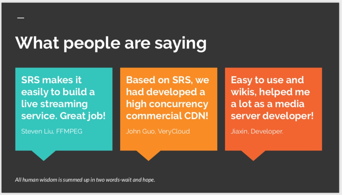 Why We Need a New OpenSource Live Streaming Server? ossrs