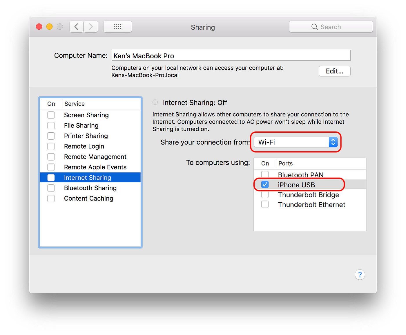 Macbook Personal Hotspot to your iPhone, iPad or iPod via iPhone USB | by  Nitipat Wuttisasiwat (Ken) | Medium