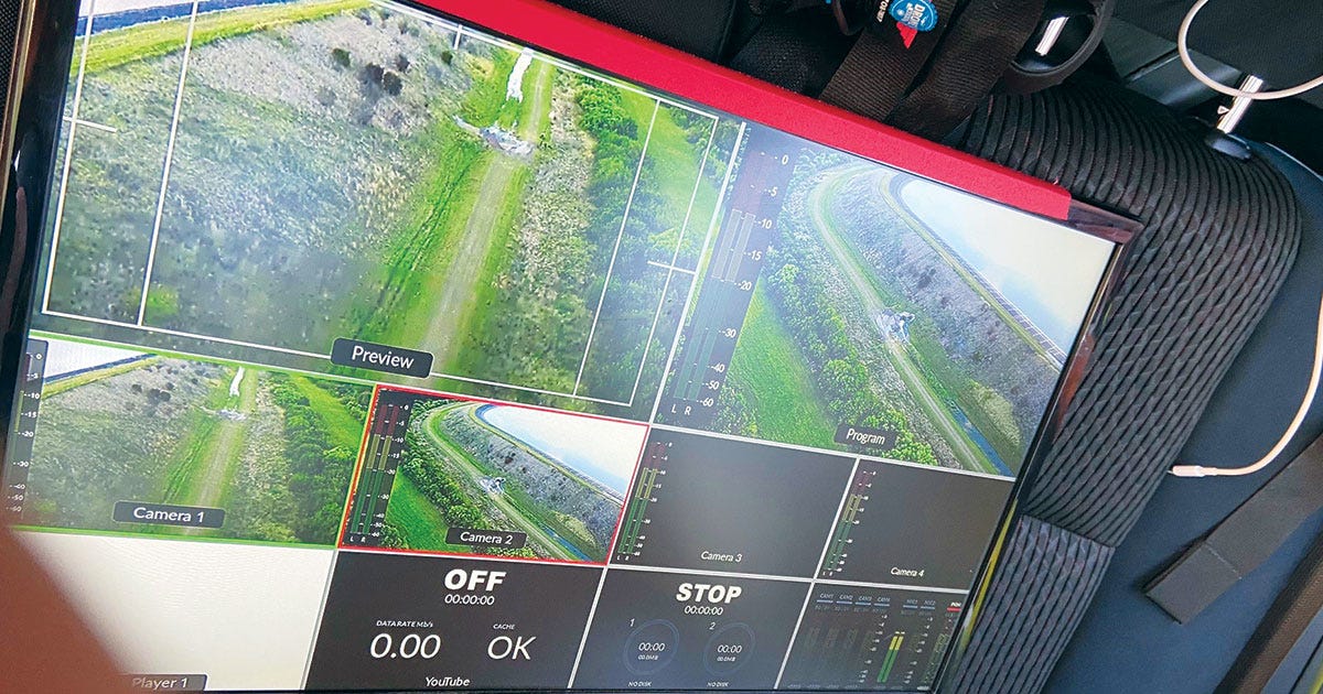 Photo of drone monitoring.
