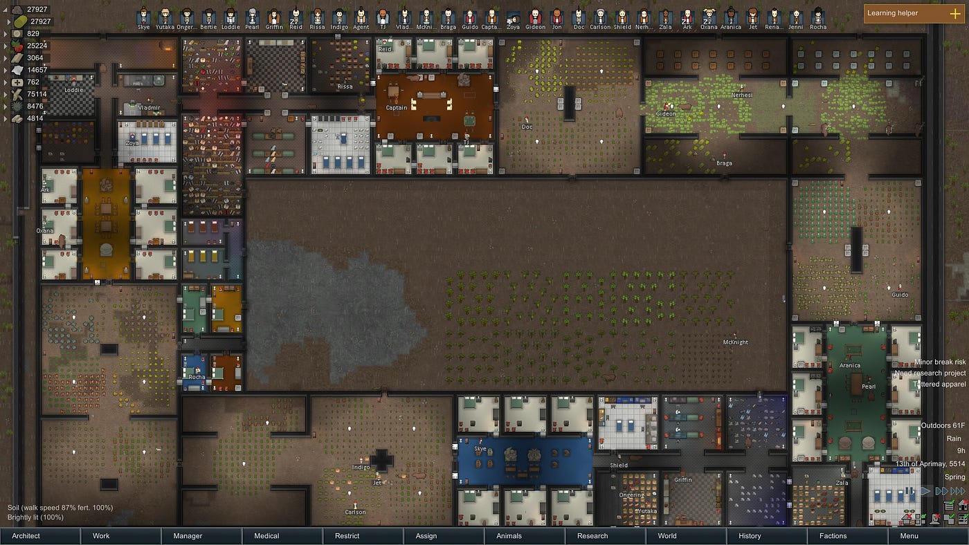 Crash Landings & Nutrient Paste: 113 Hours of RimWorld [Review] | by  baph0maidn | Medium