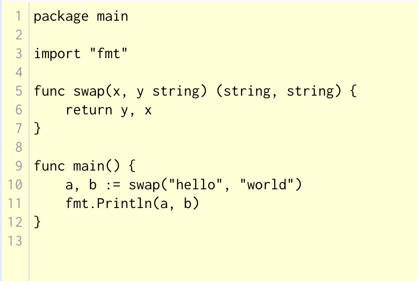 go Syntax
