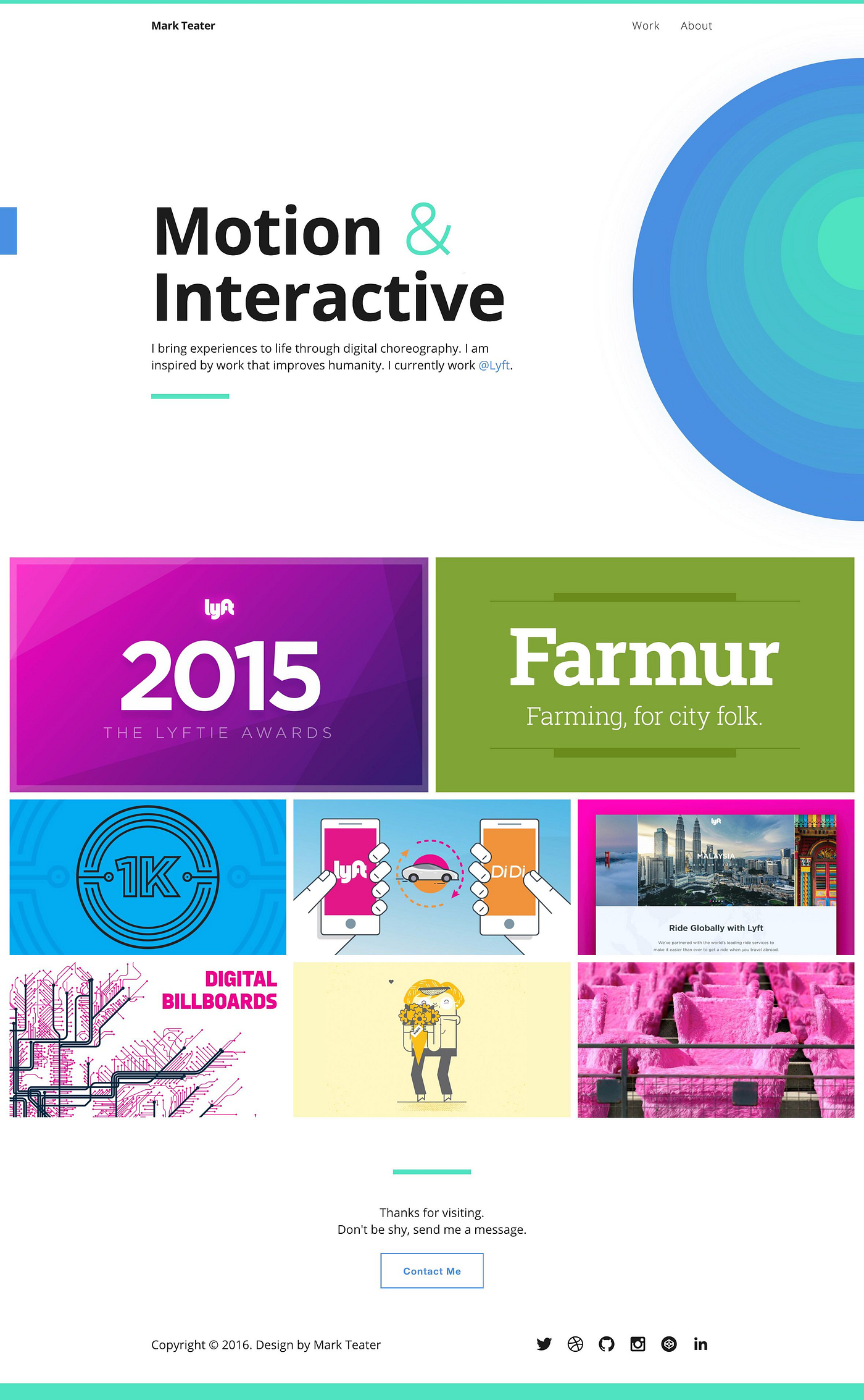 10 Gorgeous Portfolio Websites From Motion Designers By Bestfolios