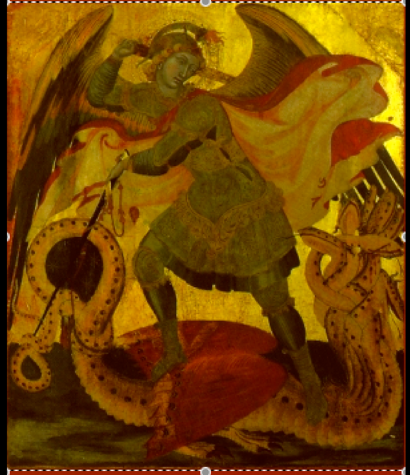 archangel michael vs dragon