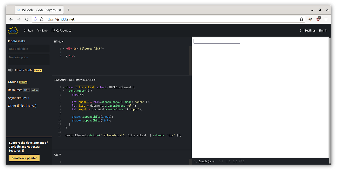 The shadow DOM of an HTML5 web component | Dev Genius
