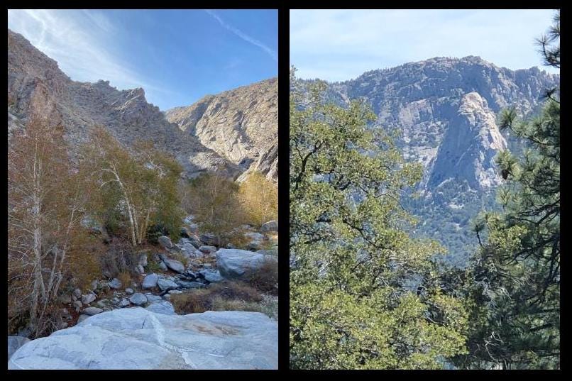 Tahquitz Canyon and Tahquitz Rock