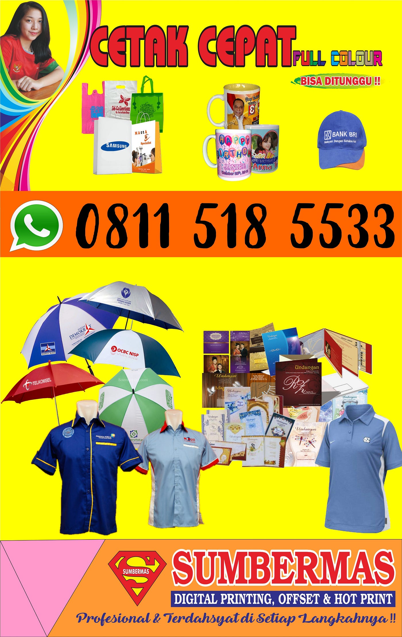High Quality Wacall 08115185533 Percetakan Undangan